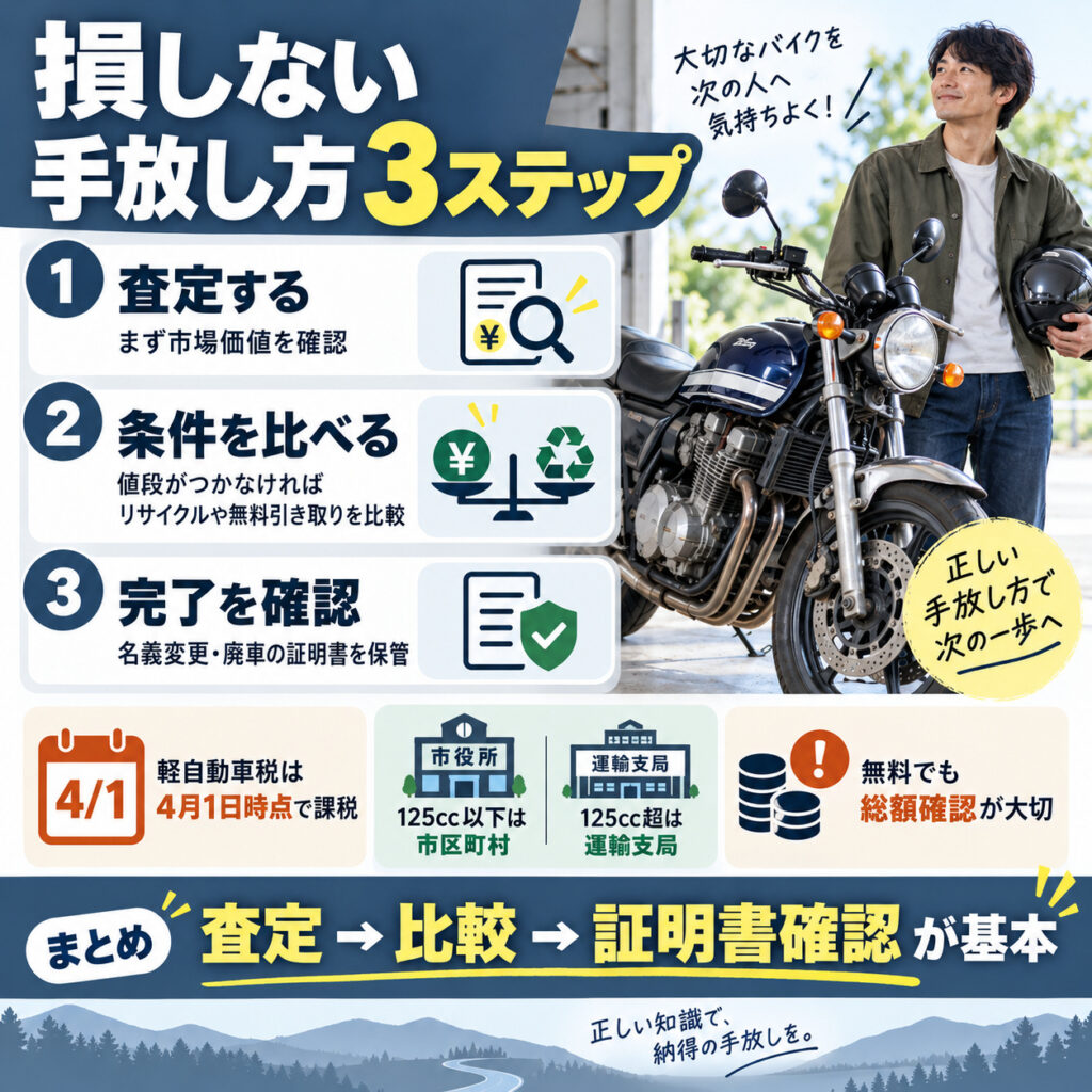まとめ_損しない手放し方3ステップ