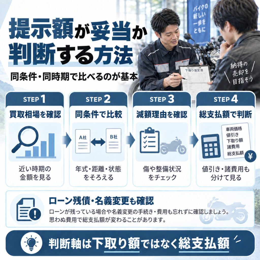 提示された下取り額が妥当か判断する方法