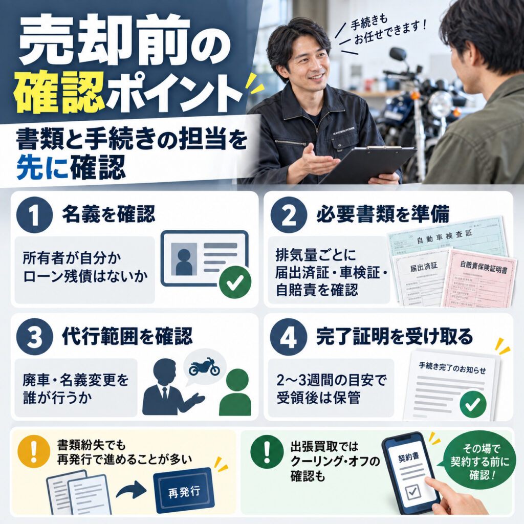 売却するなら査定と手続きの順番を確認する