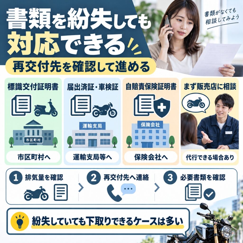 書類を紛失していても下取りできる場合はある
