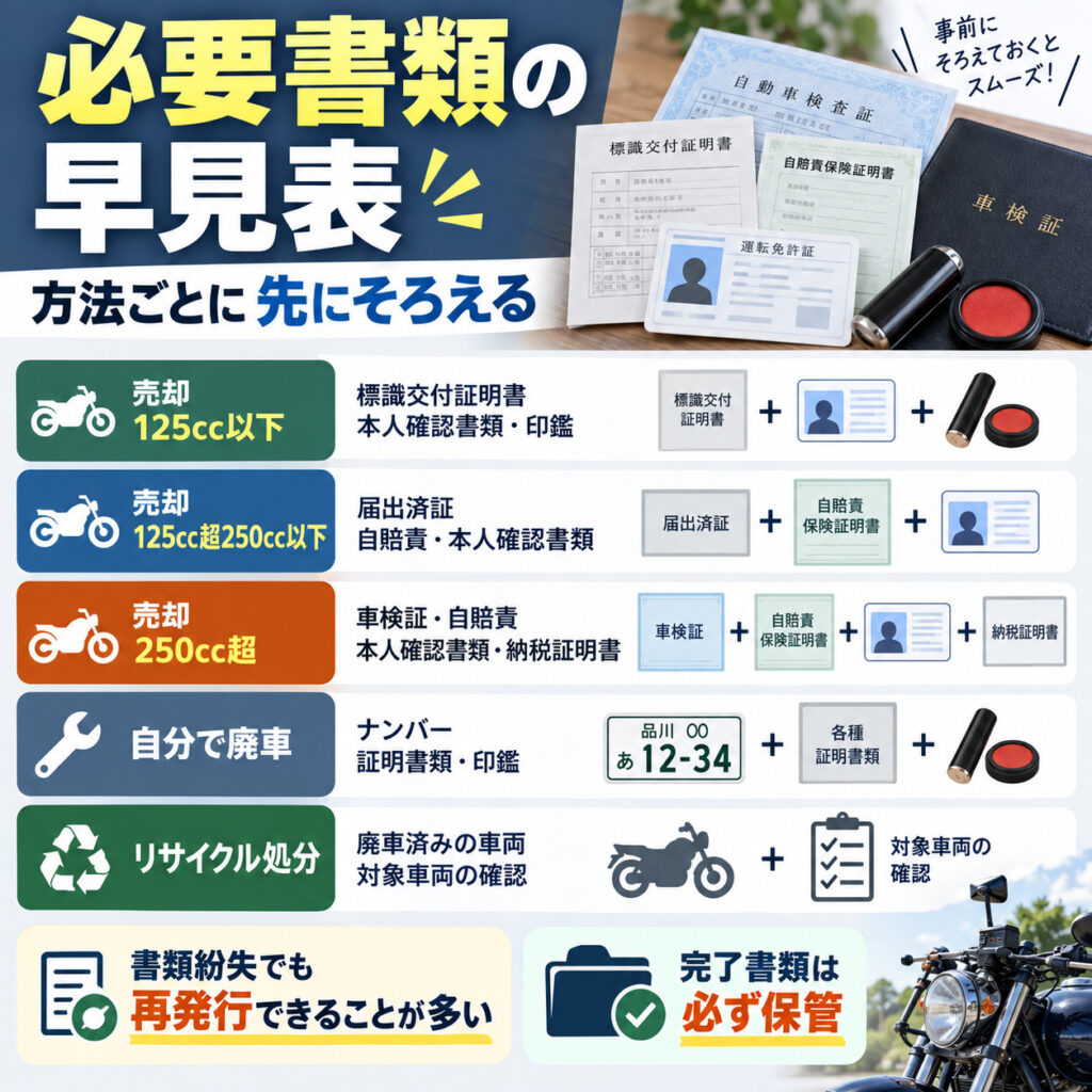 手放す前に確認したい必要書類と注意点