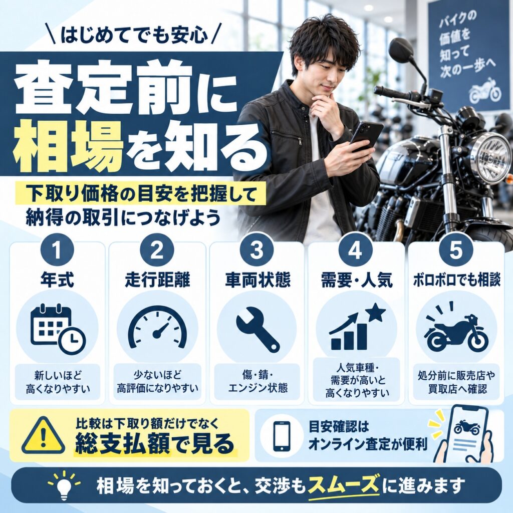 下取り相場は査定前に目安を把握しておく