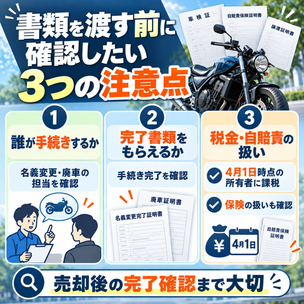 書類を渡す前に確認したい3つの注意点
