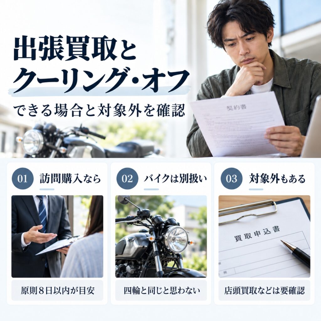 出張買取ではクーリング・オフできる場合がある